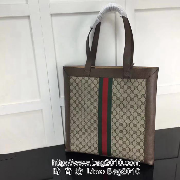 GUCCI古馳原單 新款專櫃品質原單貨實物實拍519335啡棕手提購物袋 HY1233